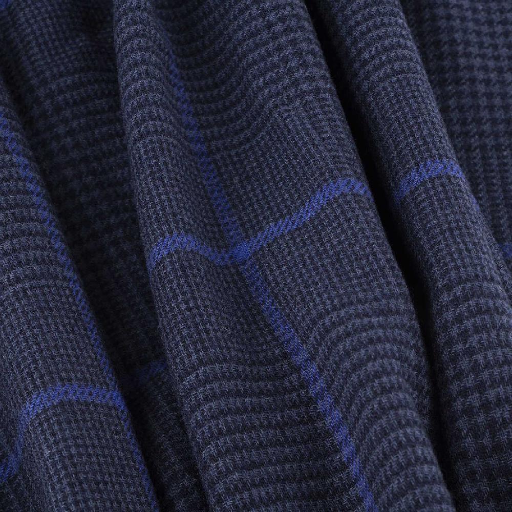 Rubinacci Sciarpa principedi galles blu Fornitura limitata