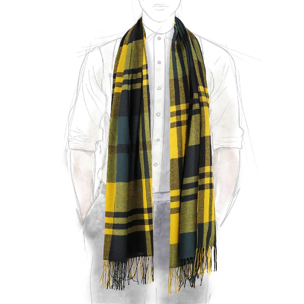 Rubinacci Sciarpa tartan giallo Shopping online