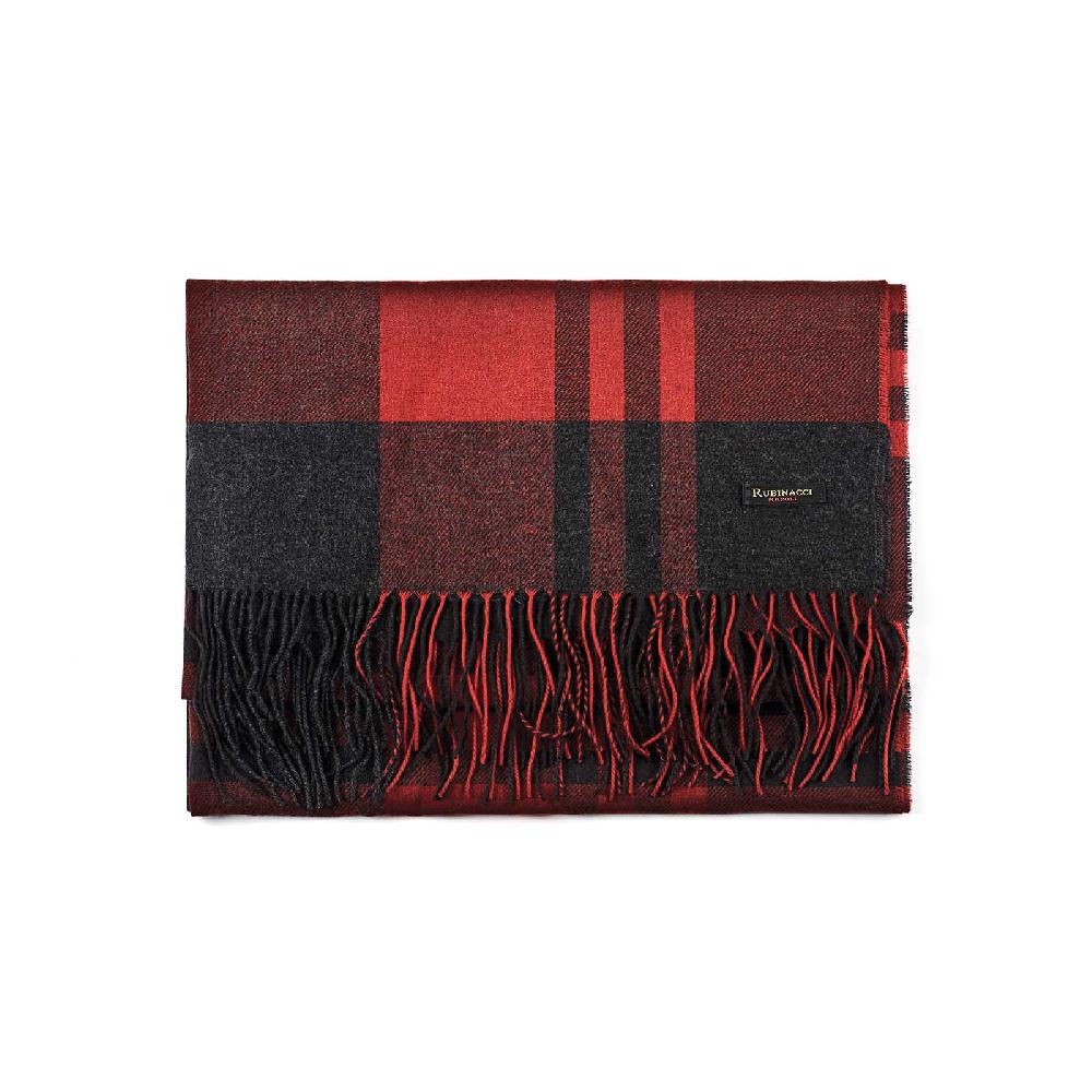 Rubinacci Sciarpa tartan rosso Offerta esclusiva