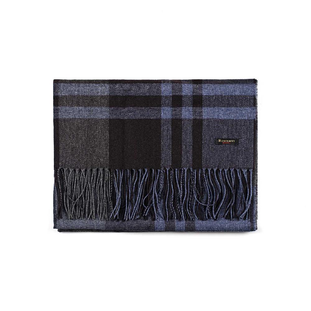 Rubinacci Sciarpa tartan blu Vendite stagionali