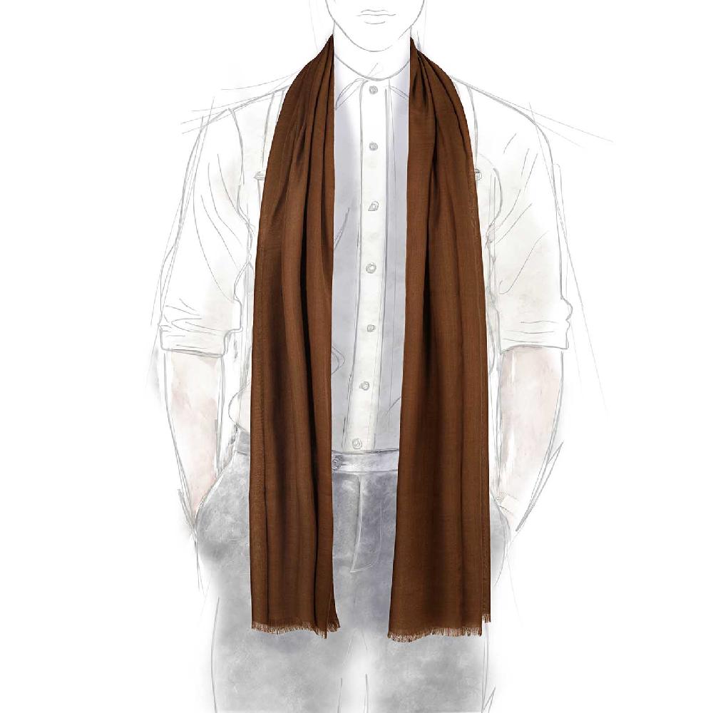 Rubinacci Sciarpa in cashmere marrone Offerta migliore