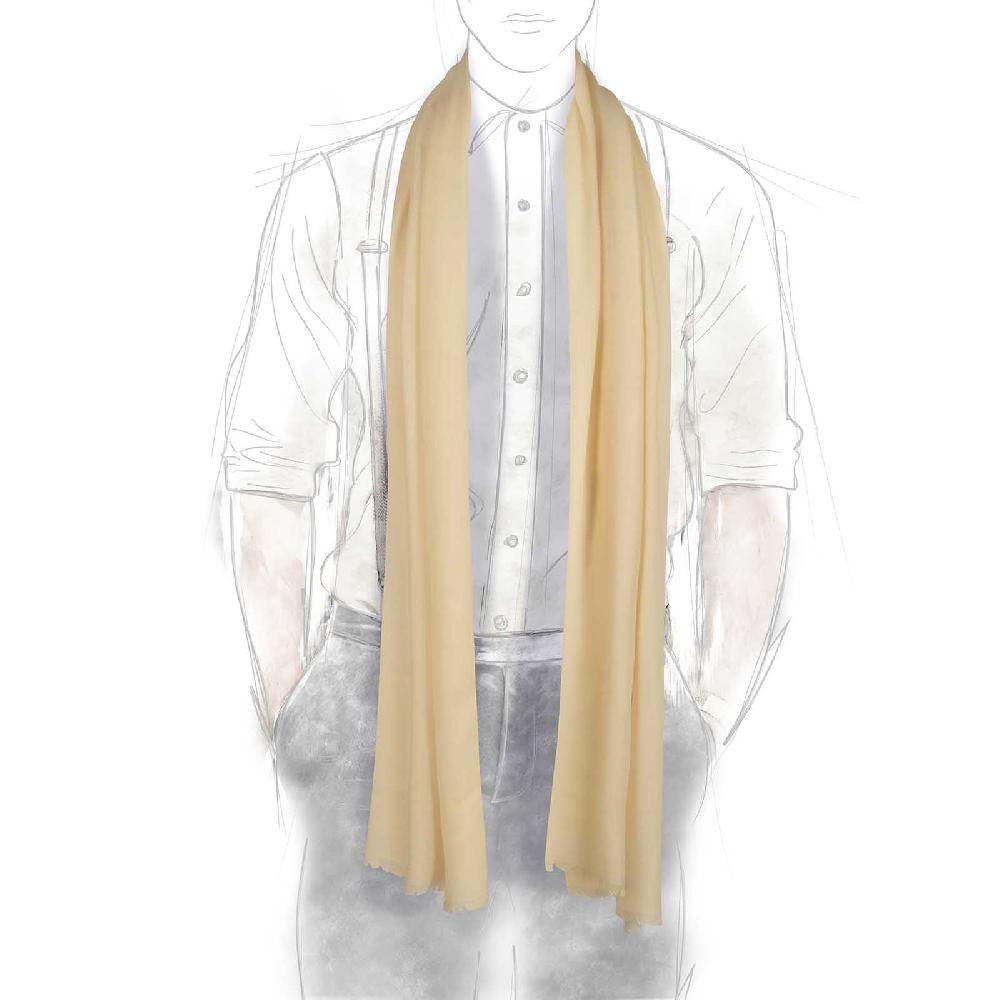 Rubinacci Sciarpa in cashmere ecru Latest fashion