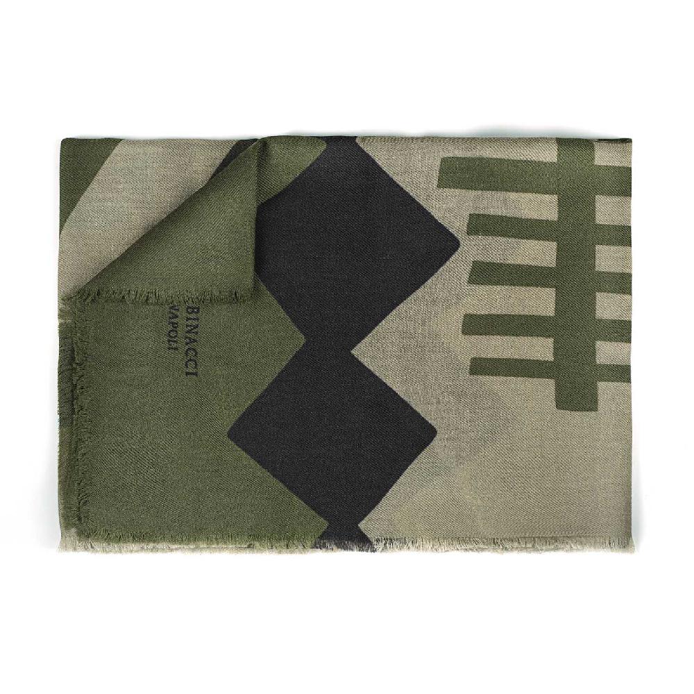 Rubinacci Sciarpa konia verde militare Offerta temporanea