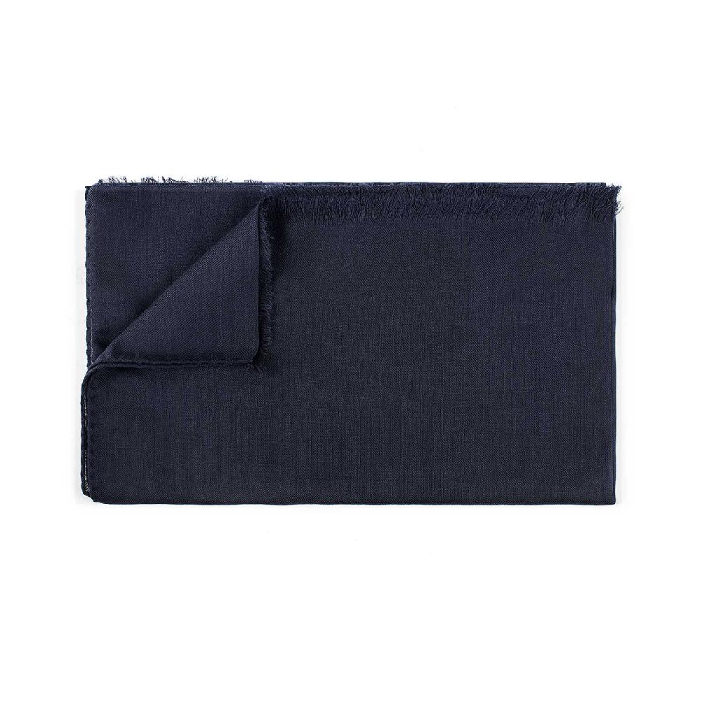 Rubinacci Sciarpa in cashmere blu navy Liquidazione
