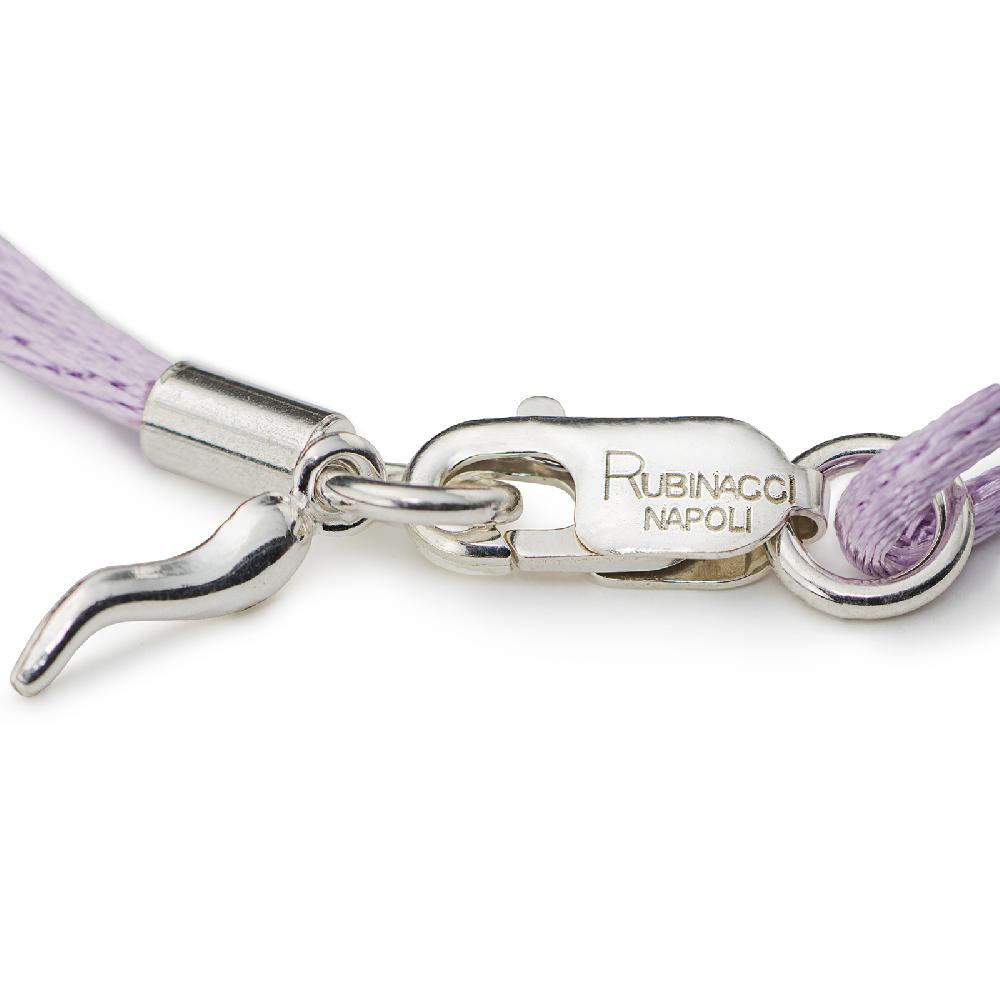 Rubinacci Braccialetto ruby in seta lilla Fino al 65% di sconto