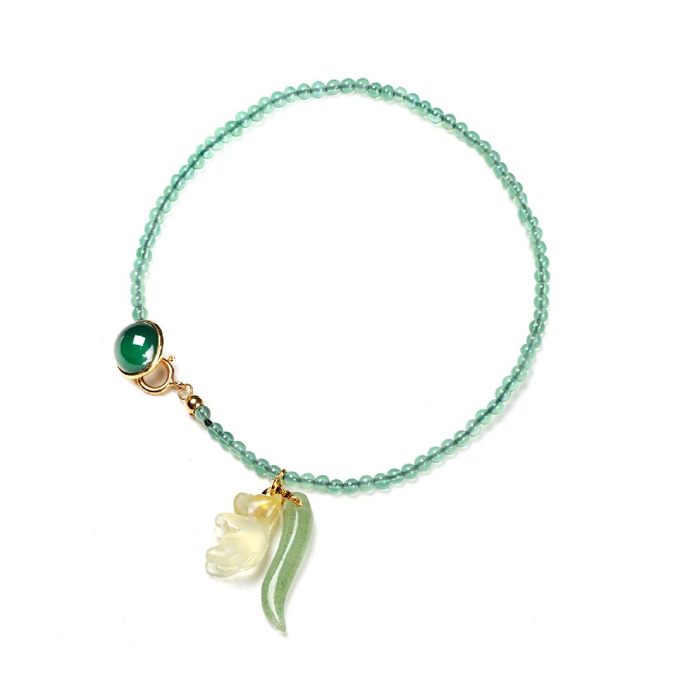 Rubinacci Bottone da bavero ruby in agata verde Fino al 55% di sconto