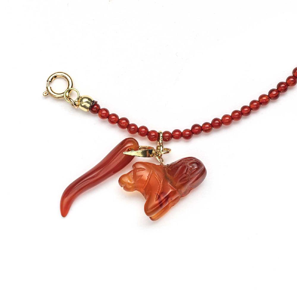 Rubinacci Bottone da bavero ruby in agata ambra Super sconto