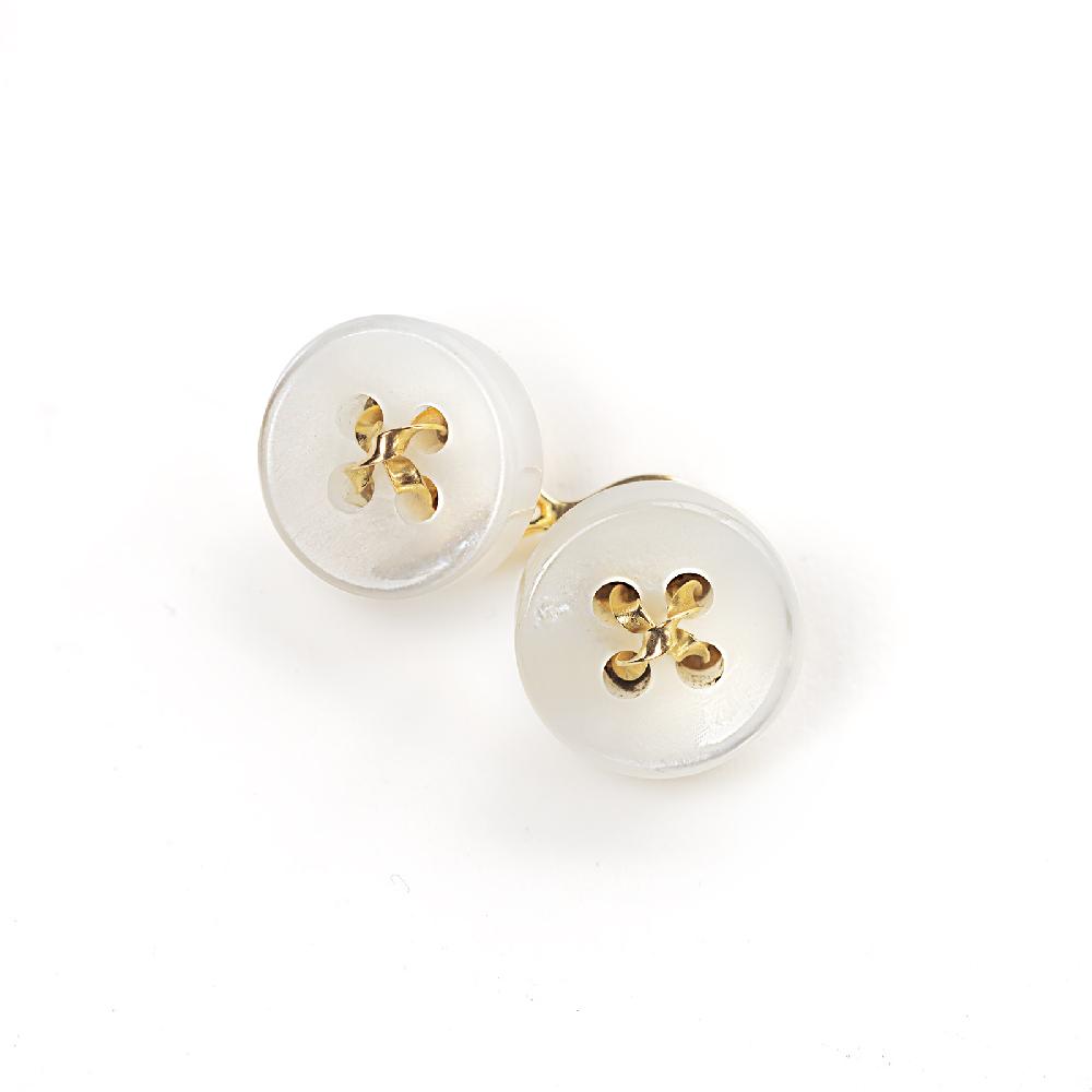 Rubinacci Gemelli bottone oro e madreperla 50% di sconto con spedizione gratuita