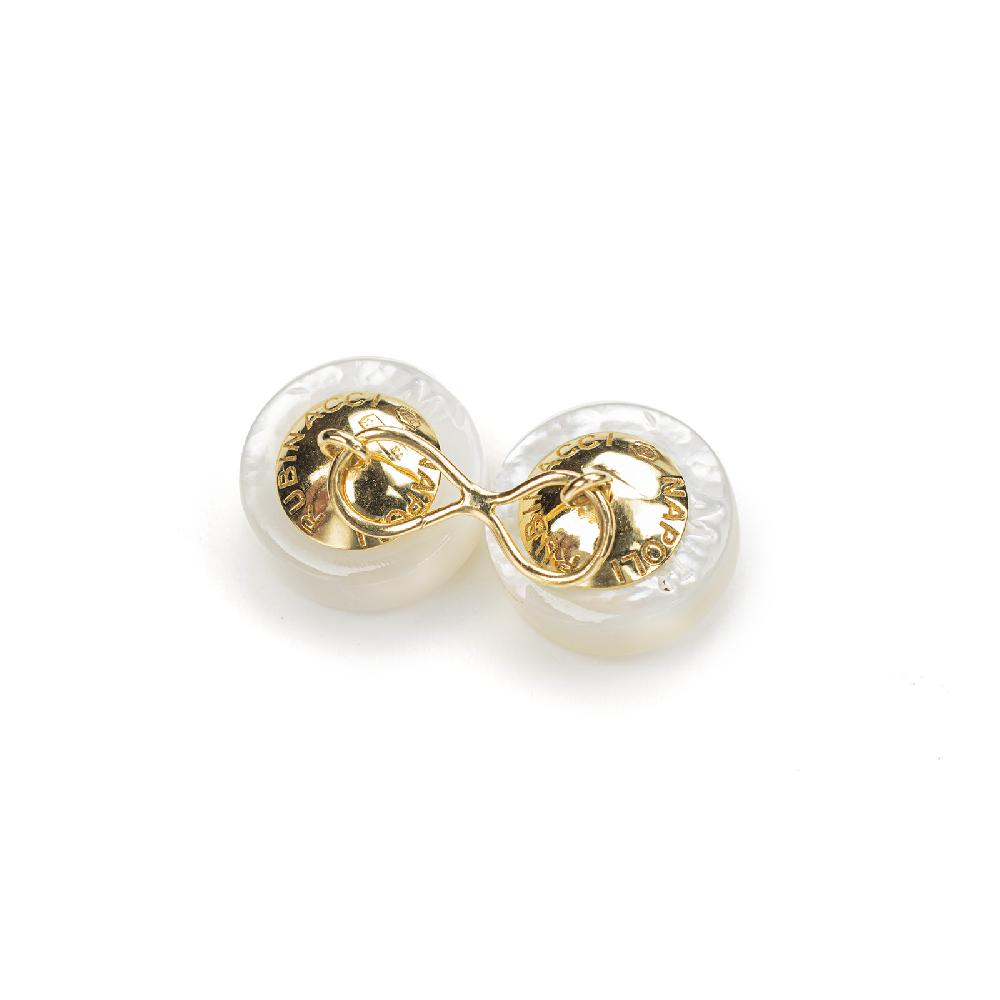 Rubinacci Gemelli bottone oro e madreperla 50% di sconto con spedizione gratuita