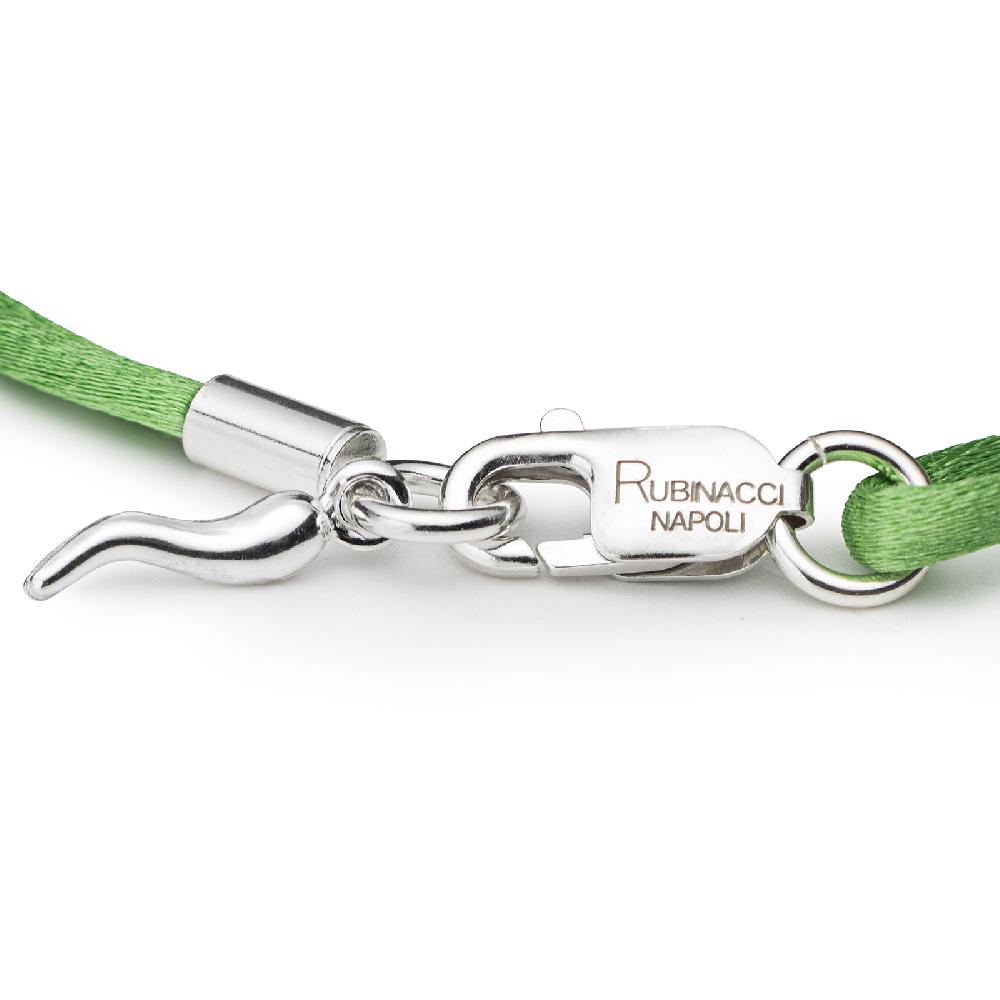 Rubinacci Braccialetto ruby in seta mela Duty-free