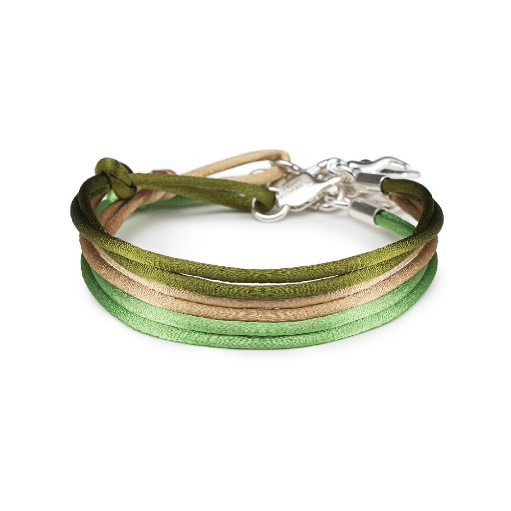 Rubinacci Braccialetto ruby in seta mela Duty-free