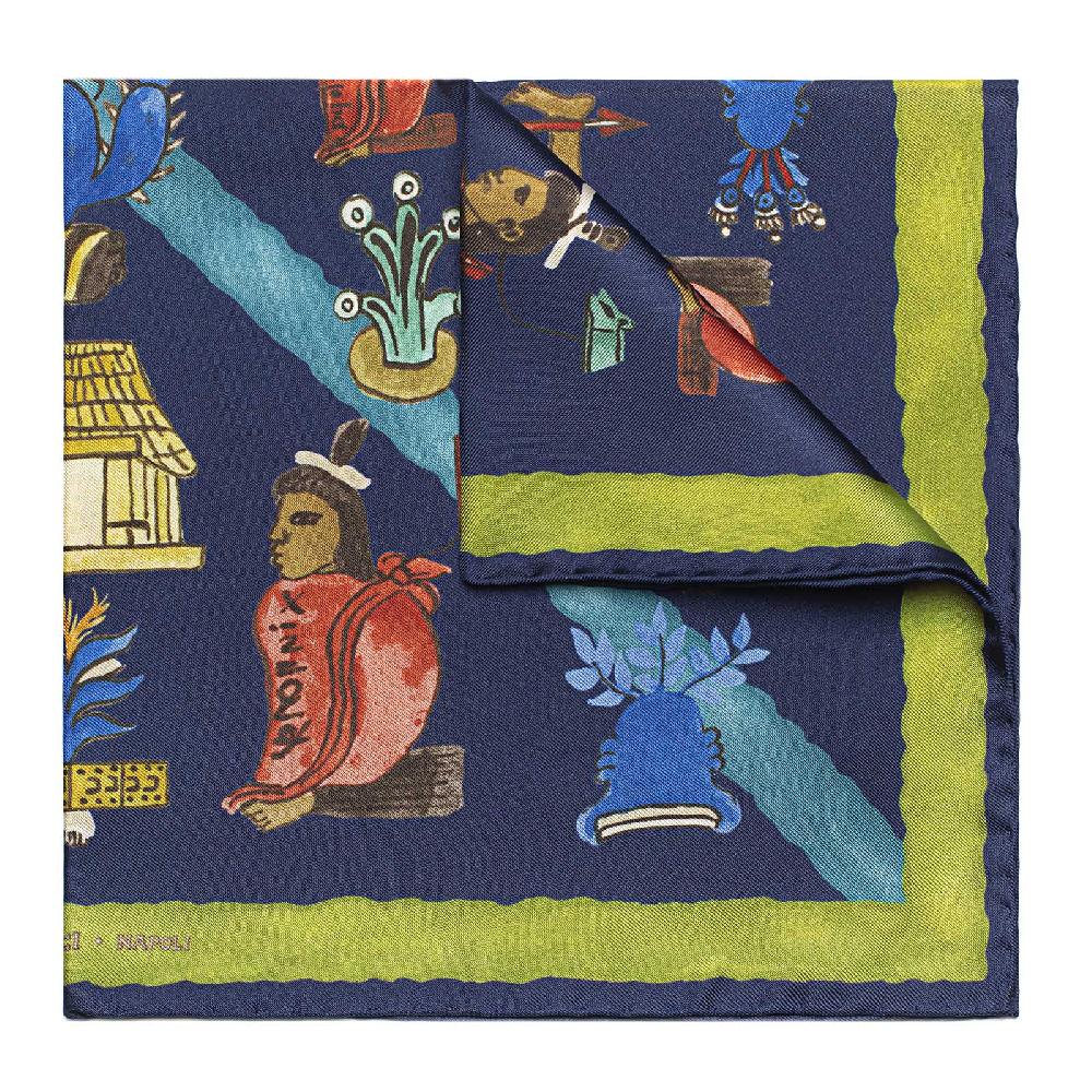 Rubinacci Foulard mendoza verde acido 50% di sconto per tempo limitato