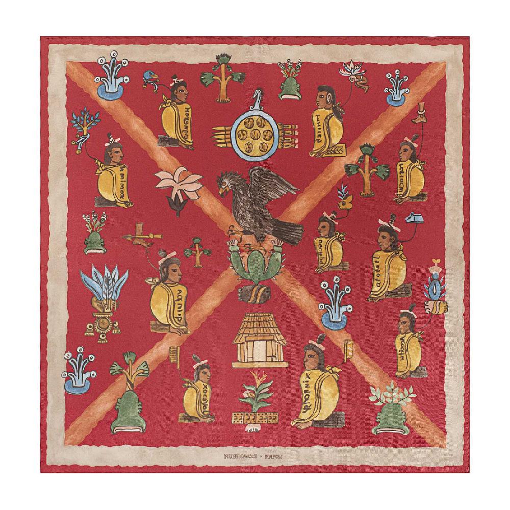Rubinacci Foulard mendoza rosso Sconti questo mese