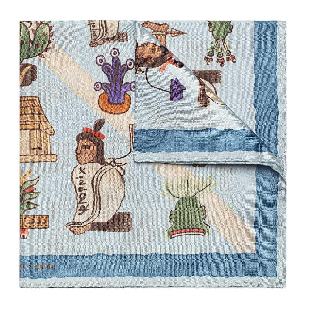 Rubinacci Foulard mendoza cielo Italy