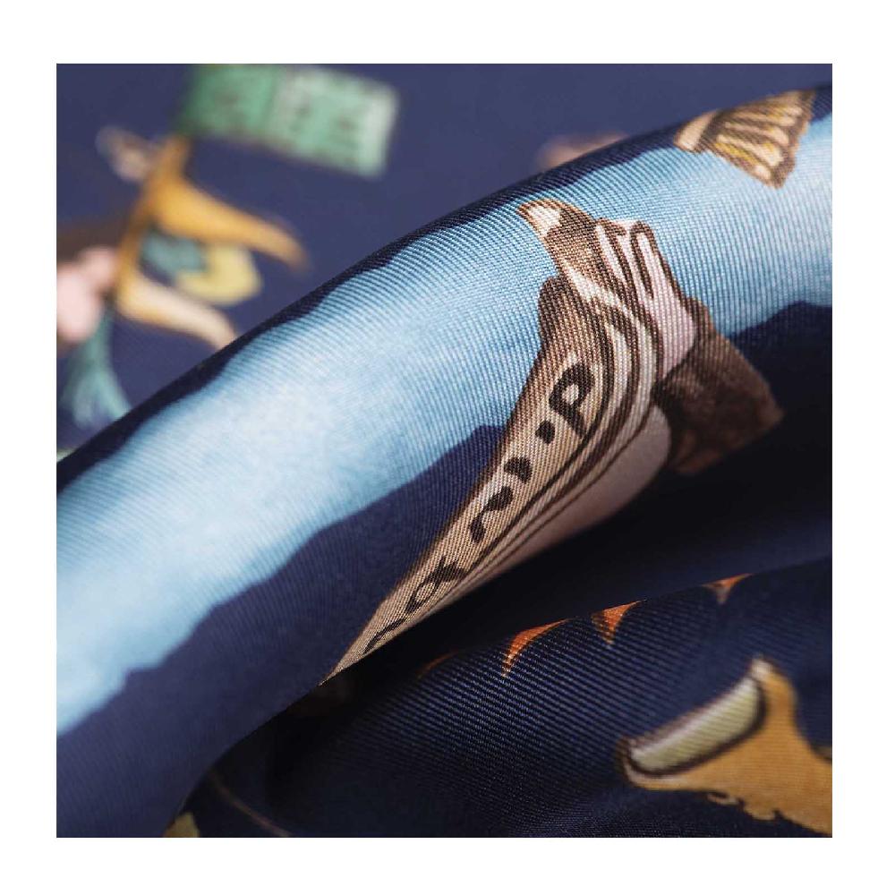 Rubinacci Foulard mendoza blu Italia