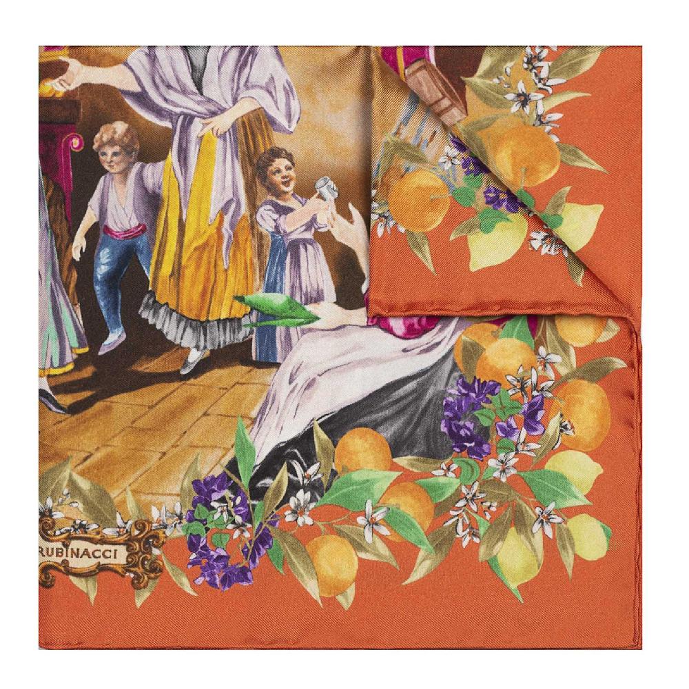 Rubinacci Foulard acquafrescaio arancione Nuovo