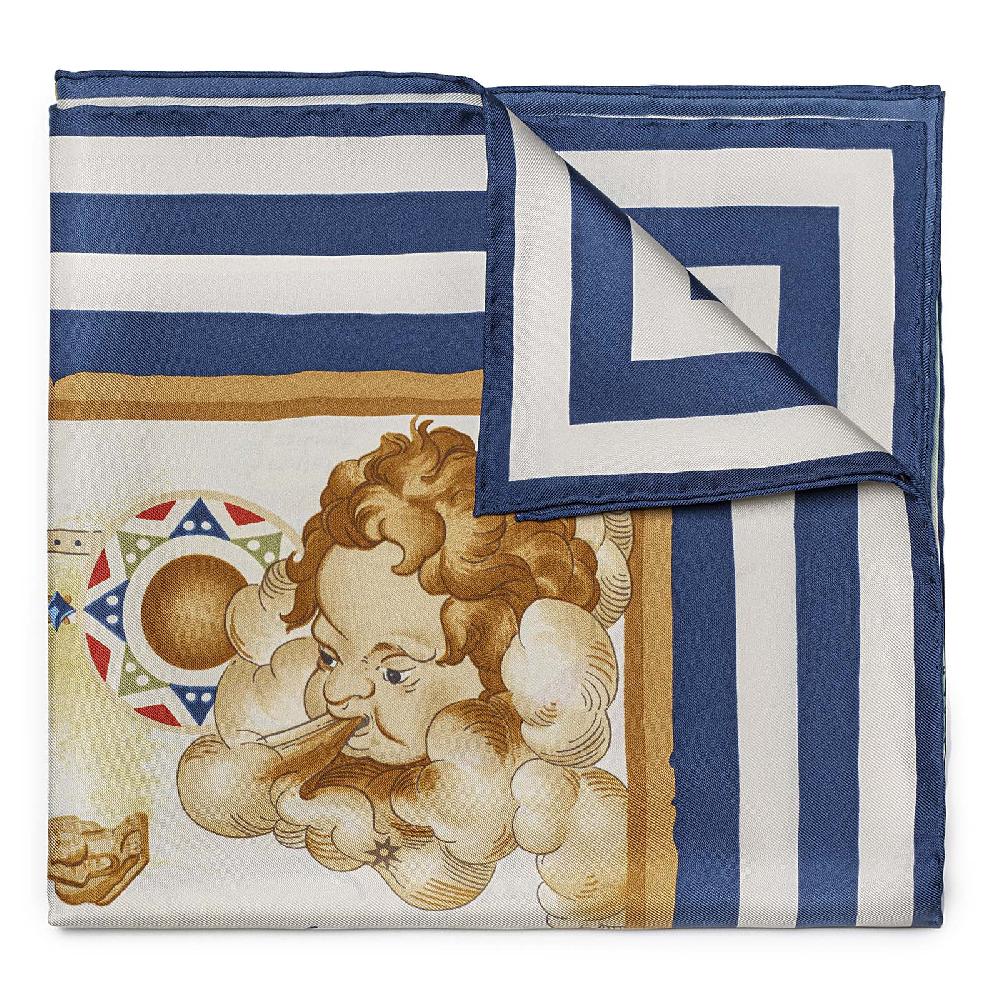 Rubinacci Foulard mediterraneo blu Promozione