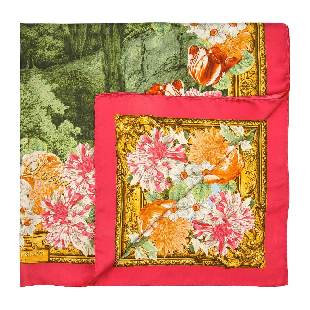 Rubinacci Foulard villa lucia corallo Soddisfazione Garantita