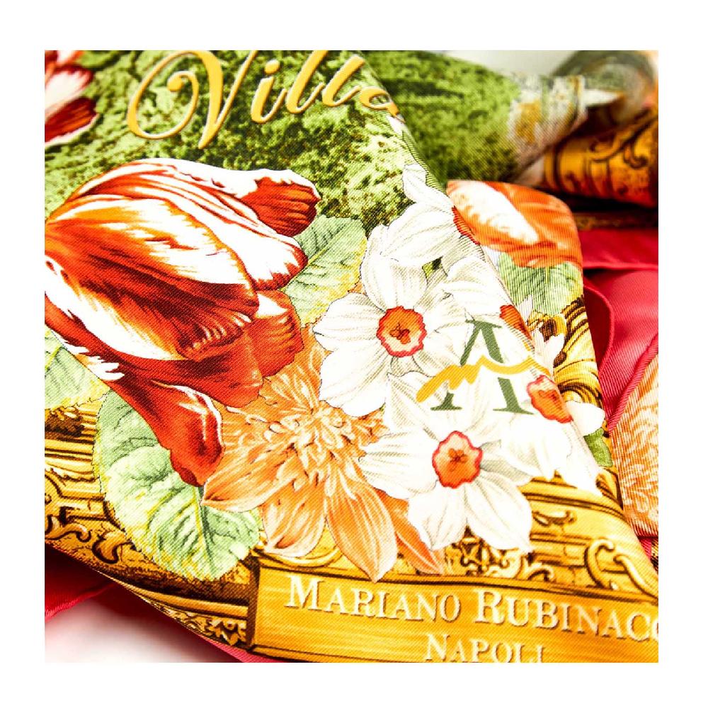 Rubinacci Foulard villa lucia corallo Soddisfazione Garantita