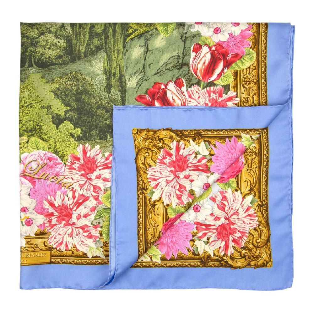 Rubinacci Foulard villa lucia azzurro Qualità Garantita