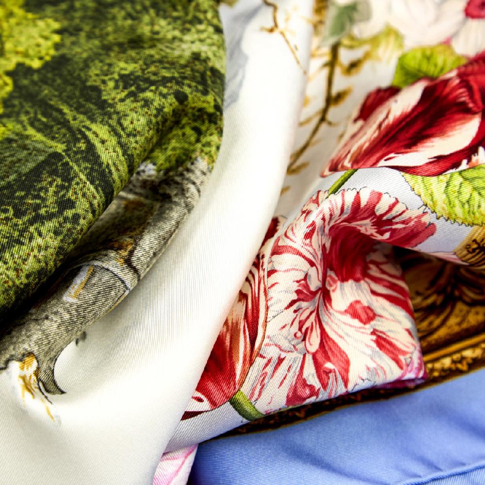 Rubinacci Foulard villa lucia azzurro Qualità Garantita