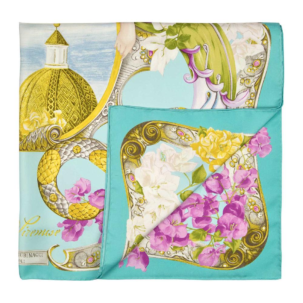 Rubinacci Foulard sirenuse verde acqua Consegna Veloce