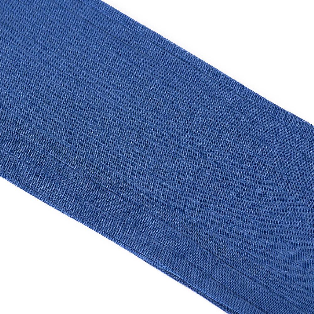 Rubinacci Calze in filo di Scozia a costina bluette Sottocosto