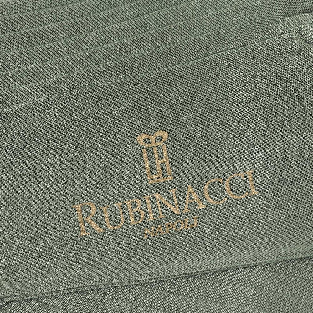 Rubinacci Calze in filo di Scozia a costina salvia Presa