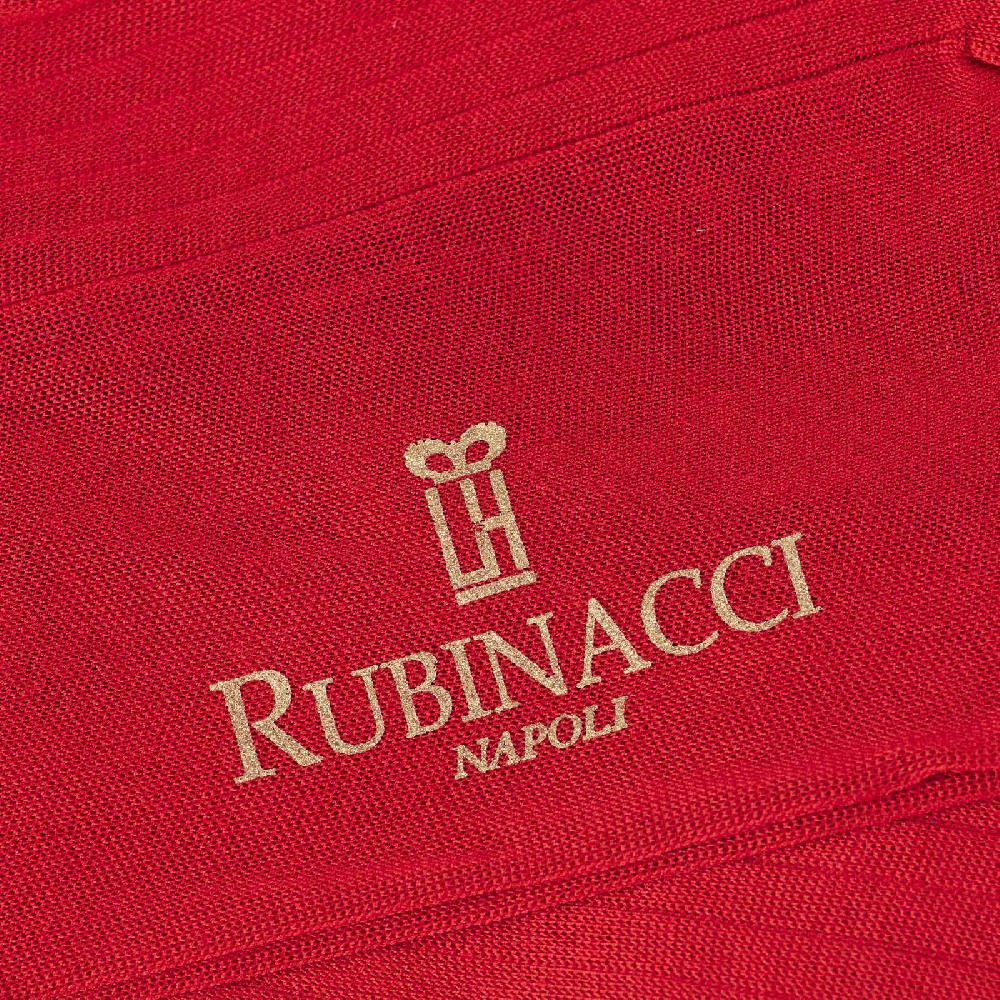 Rubinacci Calze in filo di Scozia a costina rosso Sconto