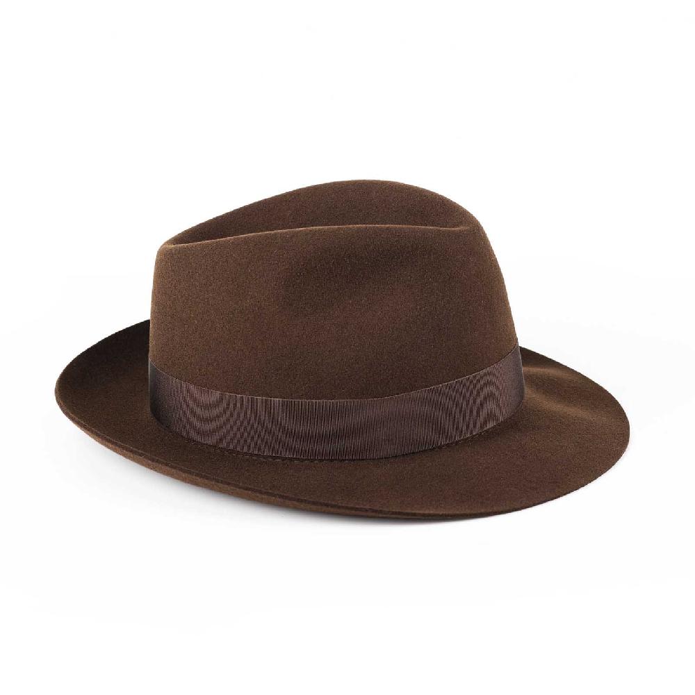 Rubinacci Fedora in lana testa di moro Vendita Economica