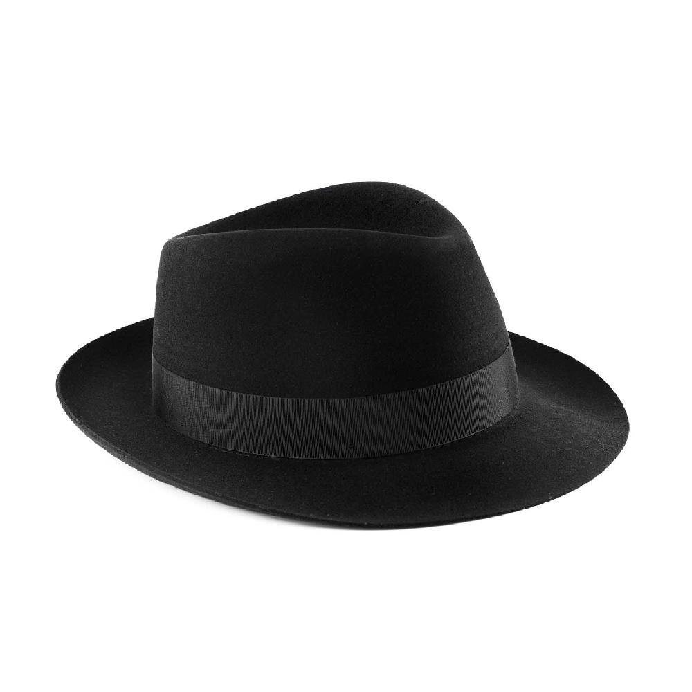 Rubinacci Fedora in lana nero Vendite Flash