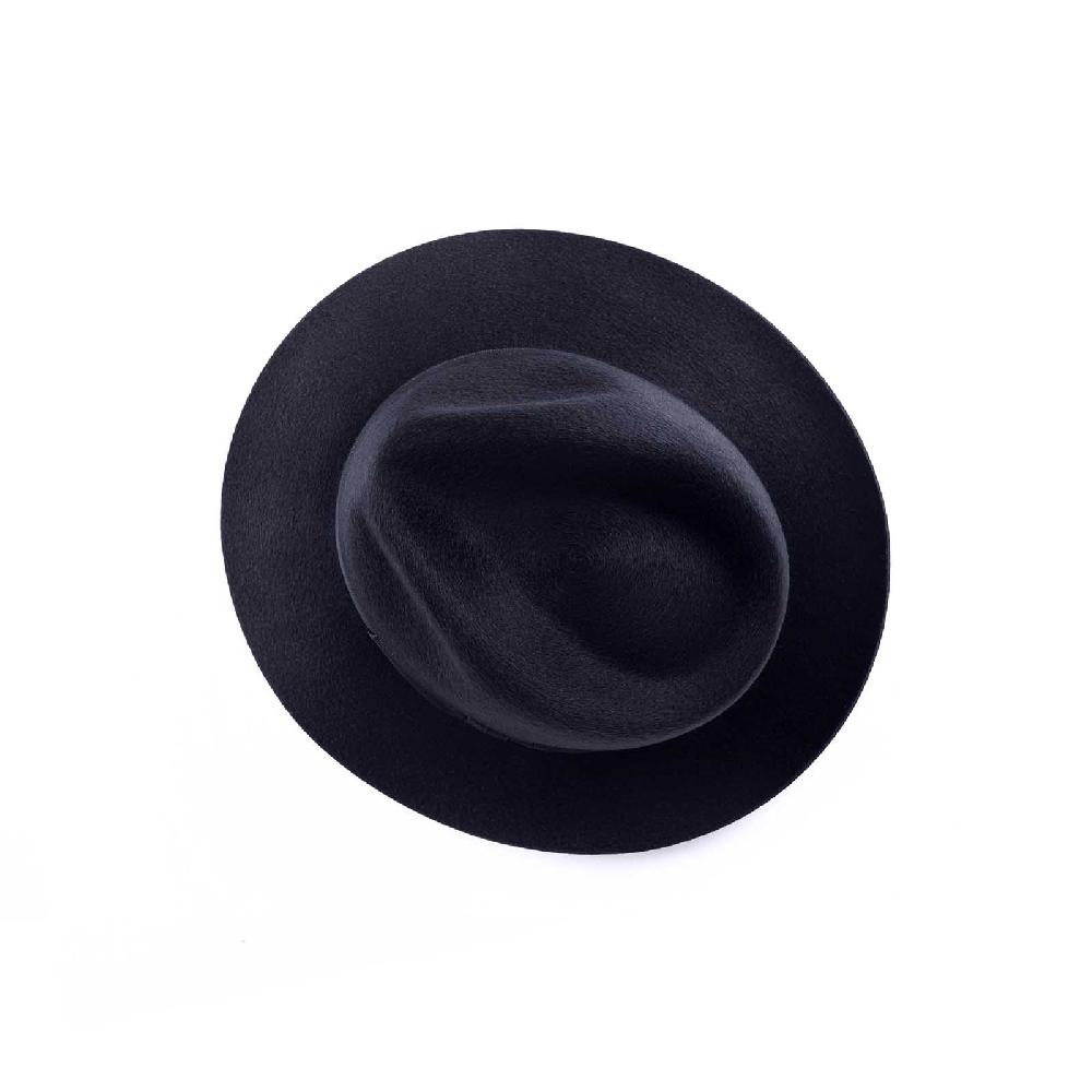 Rubinacci Fedora in cashmere blu Negozio
