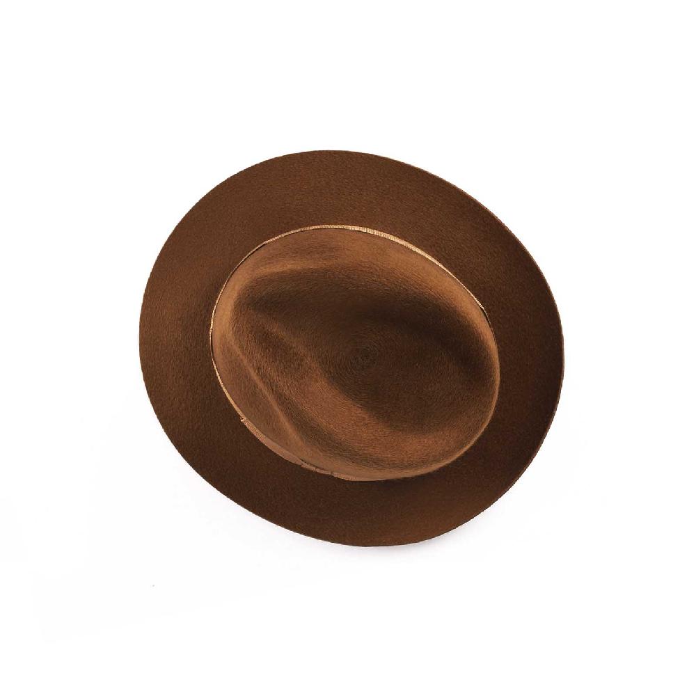 Rubinacci Fedora in cashmere tabacco In Saldo