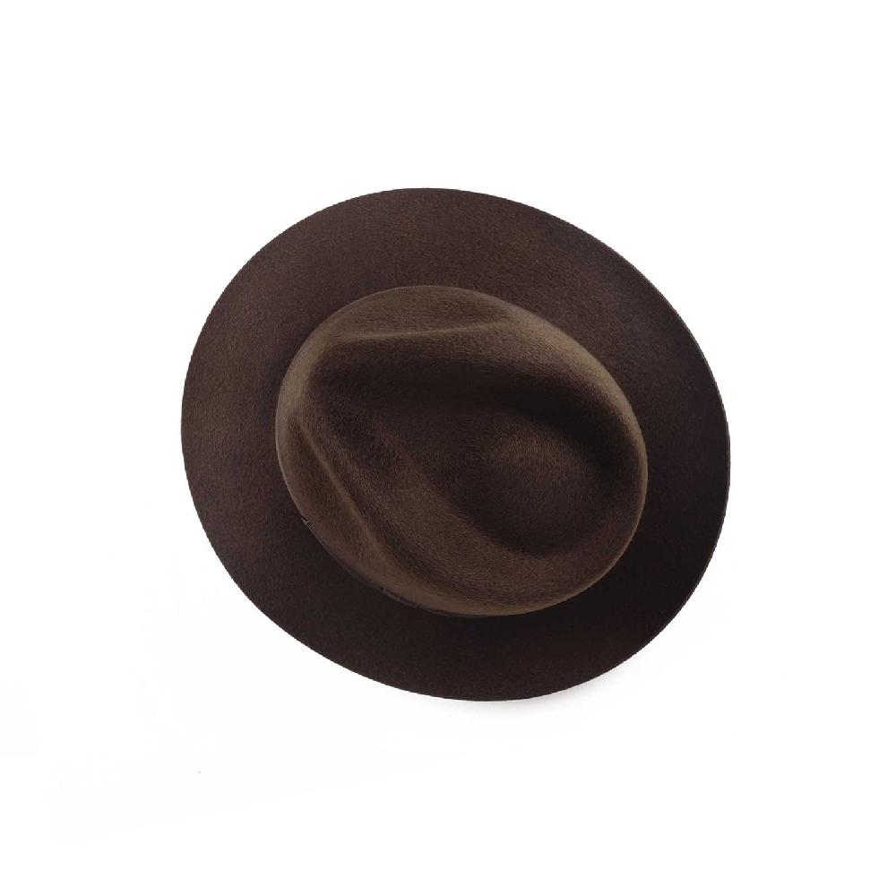 Rubinacci Fedora in cashmere testa di moro Nuova