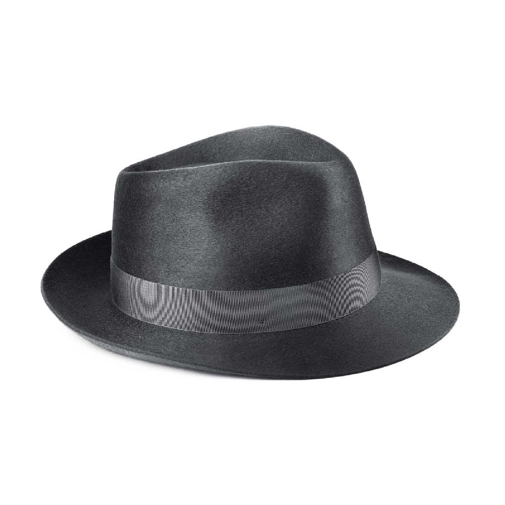Rubinacci Fedora in cashmere fumo Moda