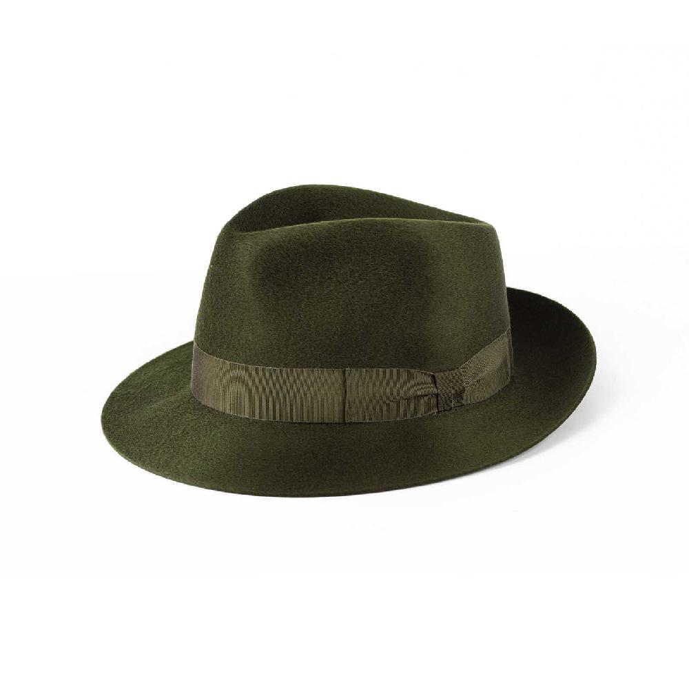 Rubinacci Fedora in cashmere verde Spedizione gratuita