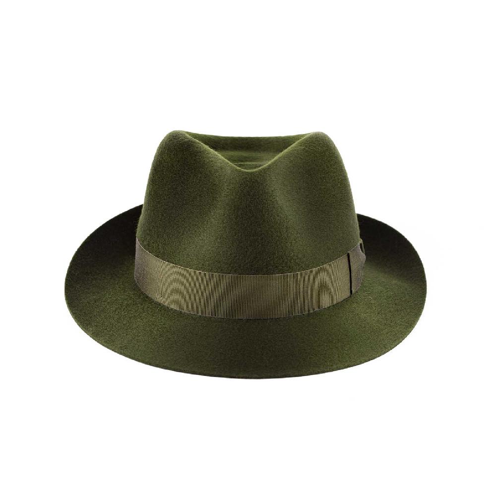 Rubinacci Fedora in cashmere verde Spedizione gratuita