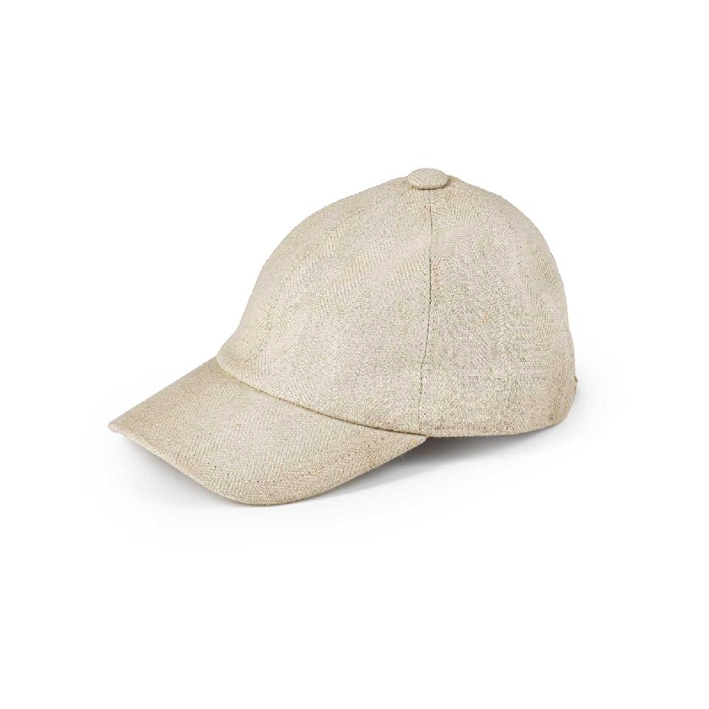 Rubinacci Cappello baseball in lino beige Negozio online di fabbrica