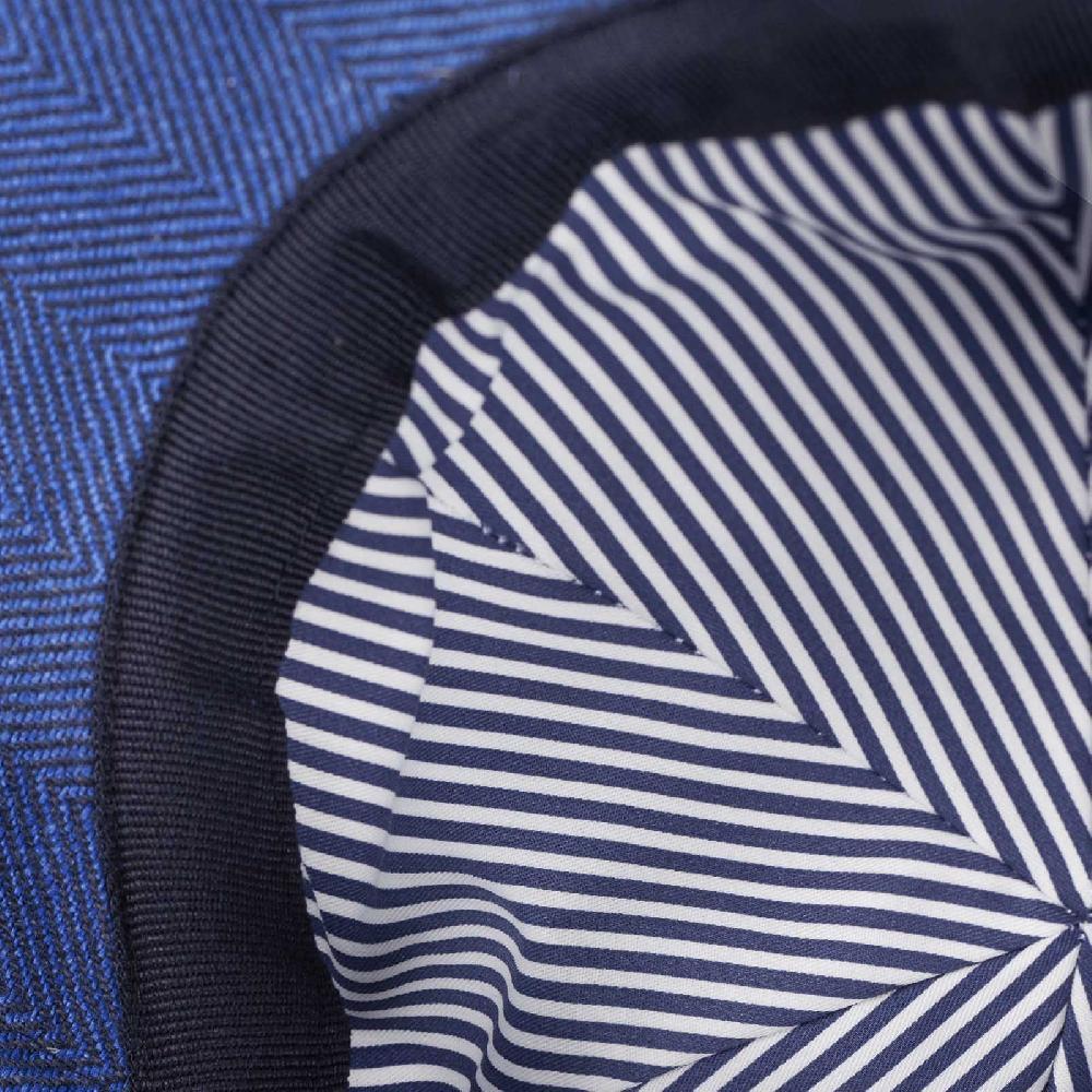 Rubinacci Cappello baseball in lino jeans Prezzo di fabbrica