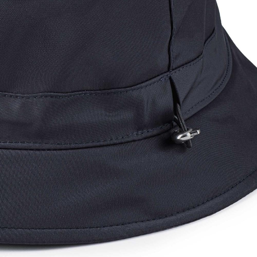 Rubinacci Cappello cloche in nylon blu Offerta speciale