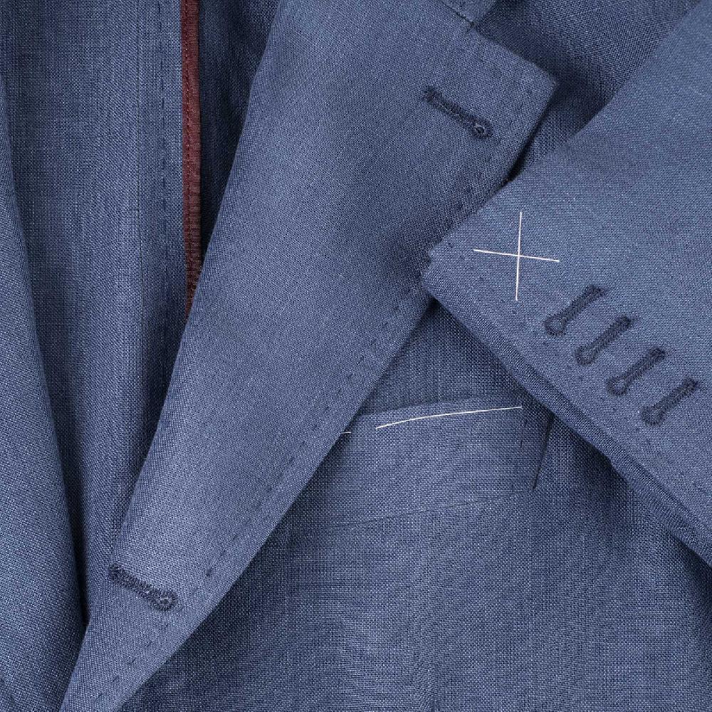 Rubinacci Giacca in lino denim ACQUISTA ORA