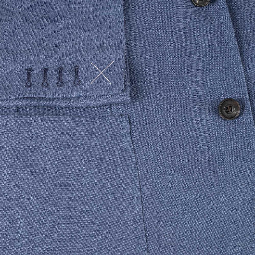 Rubinacci Giacca in lino denim ACQUISTA ORA