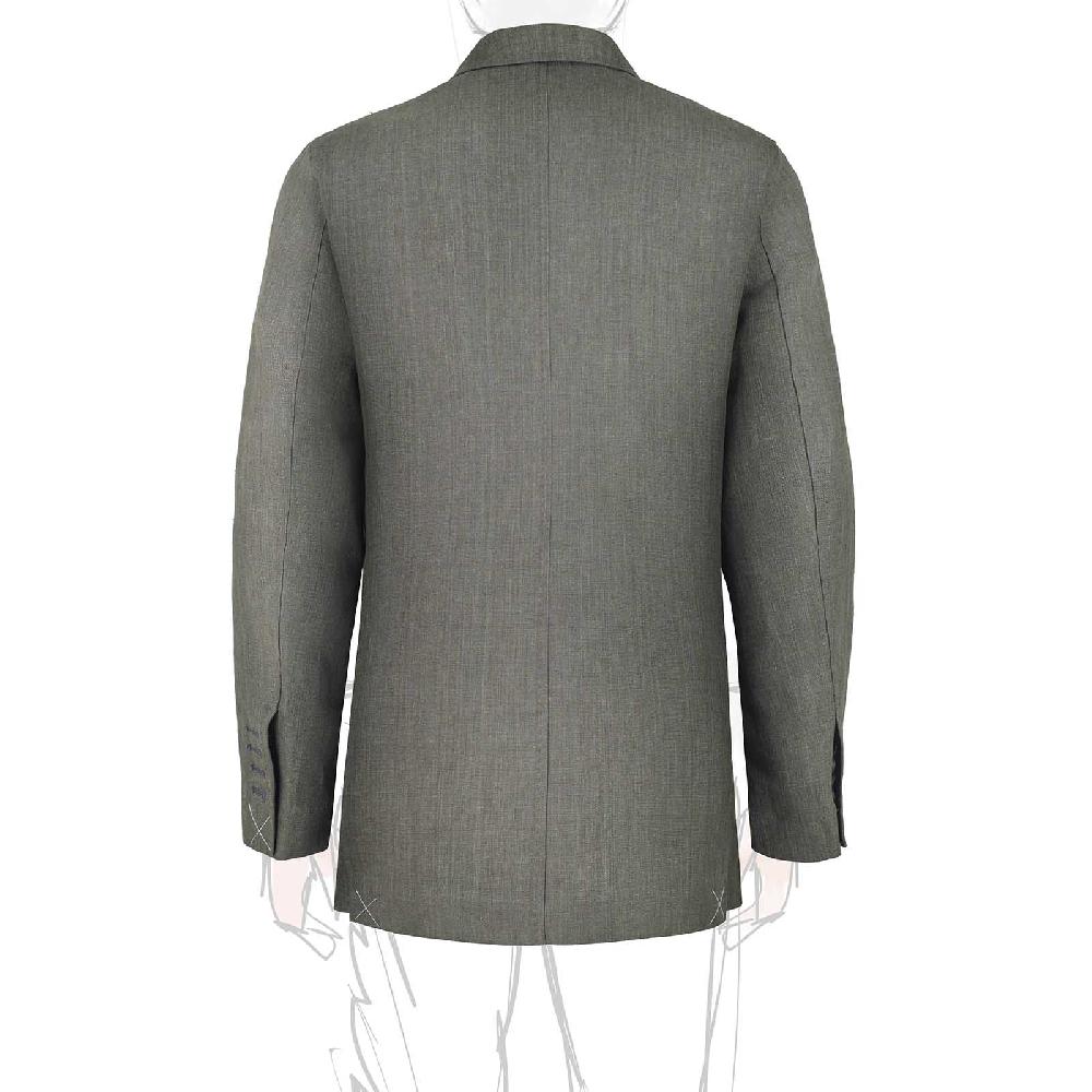 Rubinacci Giacca in lino verde militare Latest stili