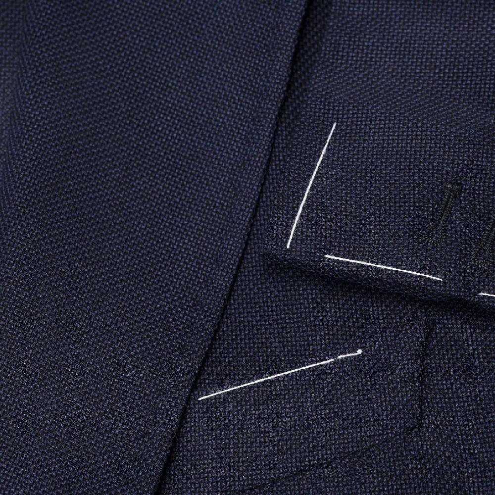 Rubinacci Giacca in saglia di lana blu Fino al 65% di sconto