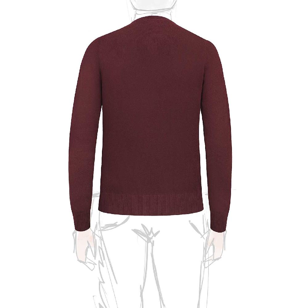 Rubinacci Girocollo in cashmere bordeaux Only for today
