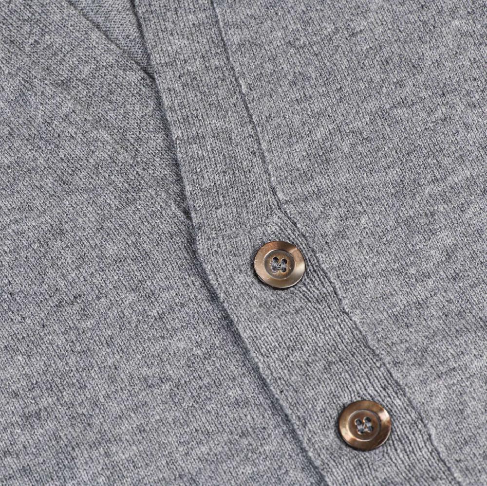 Rubinacci Gilet in cashmere grigio Sostegno trimestrale