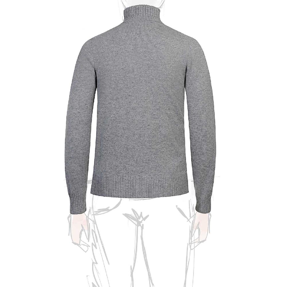 Rubinacci Collo alto in cashmere grigio Fino al 55% di sconto