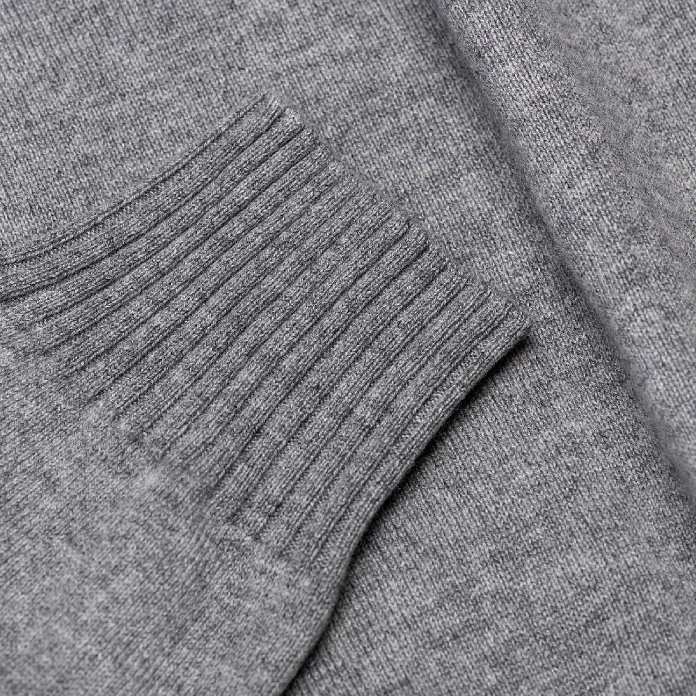 Rubinacci Collo alto in cashmere grigio Fino al 55% di sconto