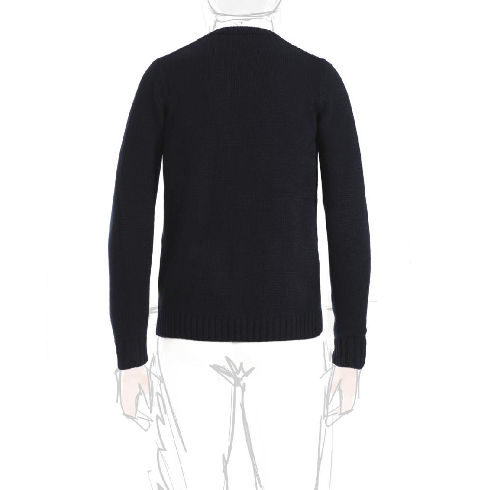 Rubinacci Girocollo in cashmere blu Discount Store per i nuovi prodotti