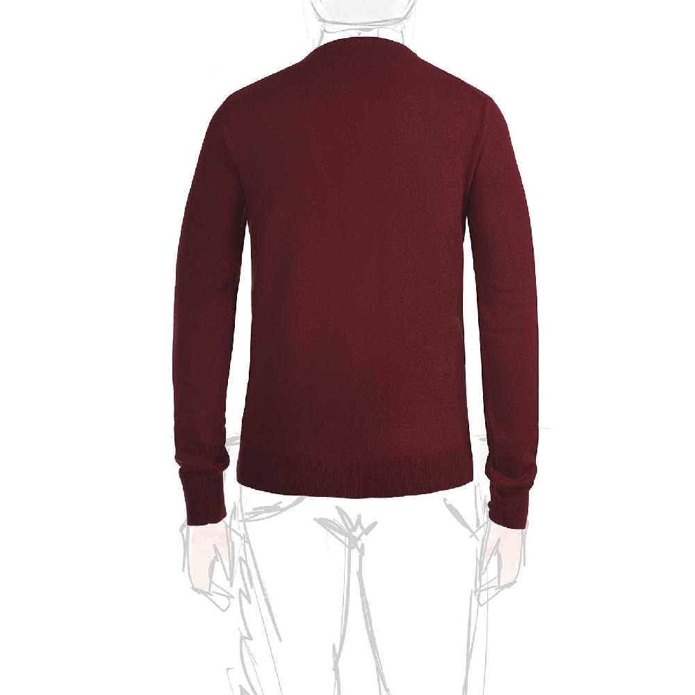 Rubinacci Girocollo in cashmere bordeaux chiaro Solo un giorno rimasto